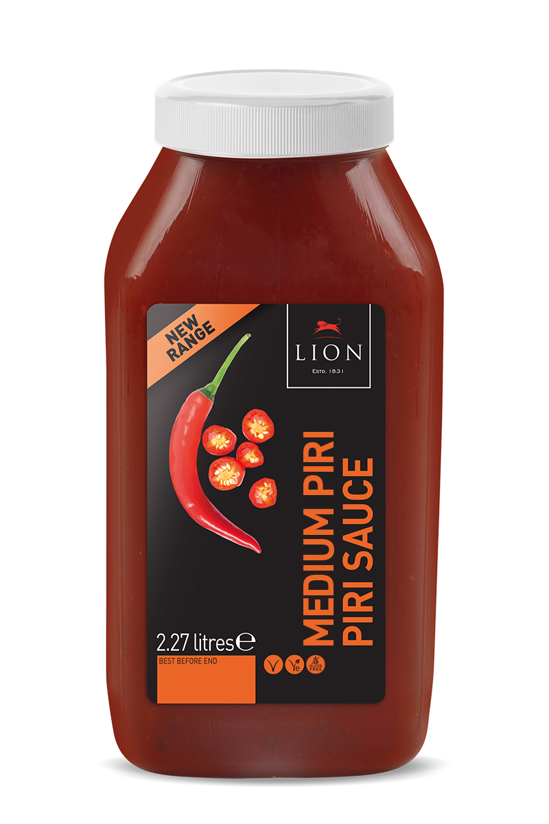 Lion MEDIUM Piri Piri Sauce 2.27ltr