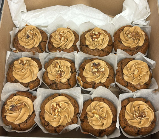 Sussex Handmade VEGAN Coffee & Walnut Muffin 1 x 12 - TO ORDER ONLY