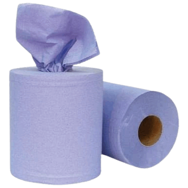 2 Ply Blue Centre Feed Rolls - Hand Towels