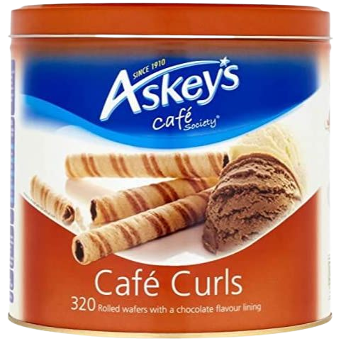 Askeys Chocolate Lined Cafe Curls 320