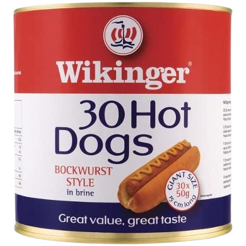 Tinned Hot Dogs 30 x 50gm
