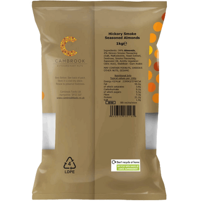 Cambrook Hickory Smoked Almonds 1kg
