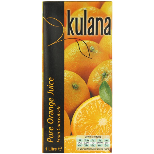 Kulana Orange Juice 12 x 1ltr